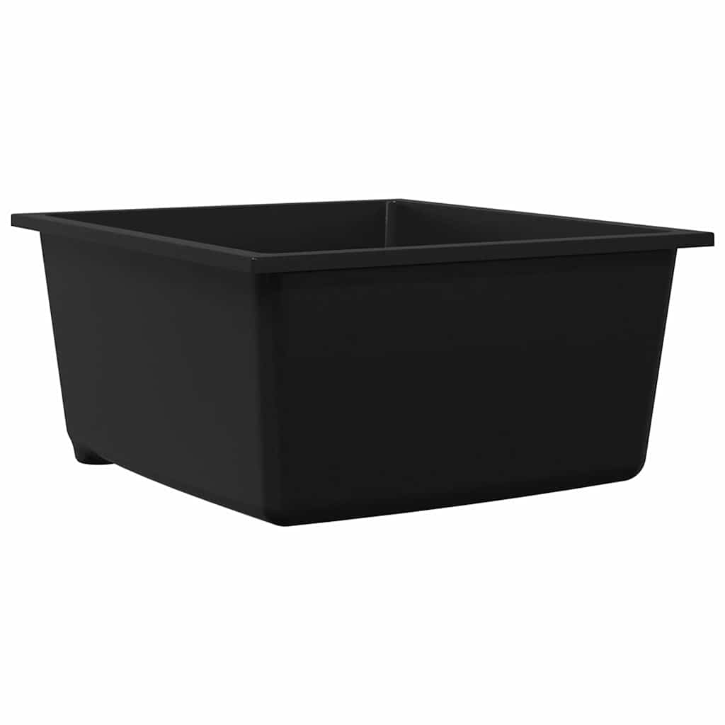 VidaXL Küchenspüle Schwarz 38 x 44 x 20 cm Granit