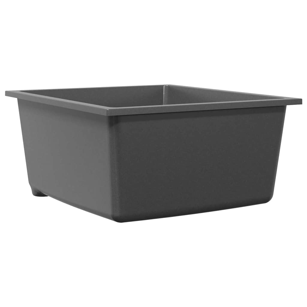 Vidaxx Küchenspüle grau 38 x 44 x 20 cm Granit