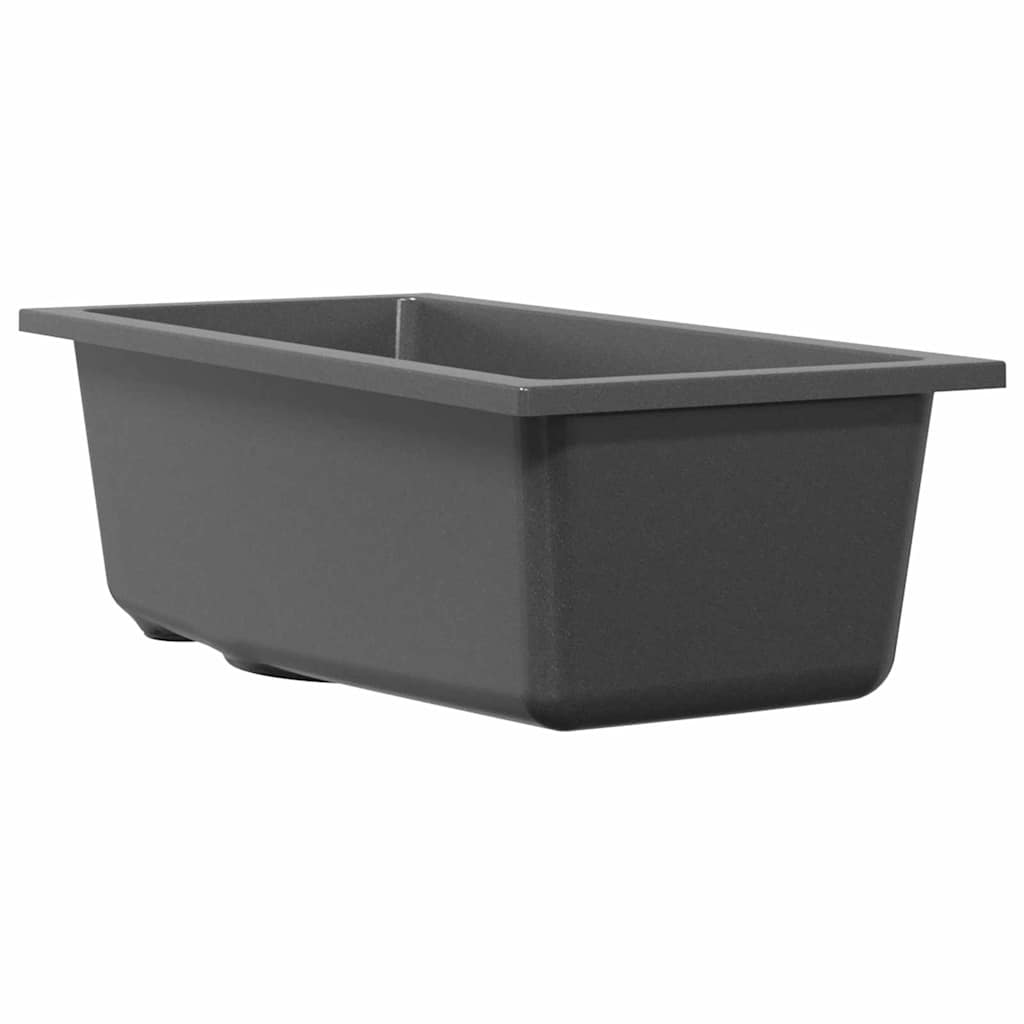 Vidaxx Küchenspüle grau 21 x 44 x 14 cm Granit