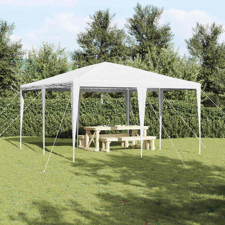 Vidaxx Partyzelt weiß 400 x 400 x 266 cm Polyethylen und Stahl