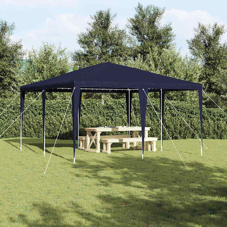 Vidaxx Partyzelt blau 400 x 400 x 266 cm Polyethylen und Stahl