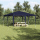 Vidaxx Partyzelt blau 400 x 400 x 266 cm Polyethylen und Stahl