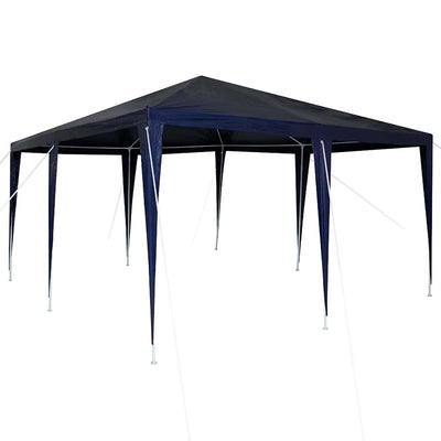 Vidaxx Partyzelt blau 400 x 400 x 266 cm Polyethylen und Stahl
