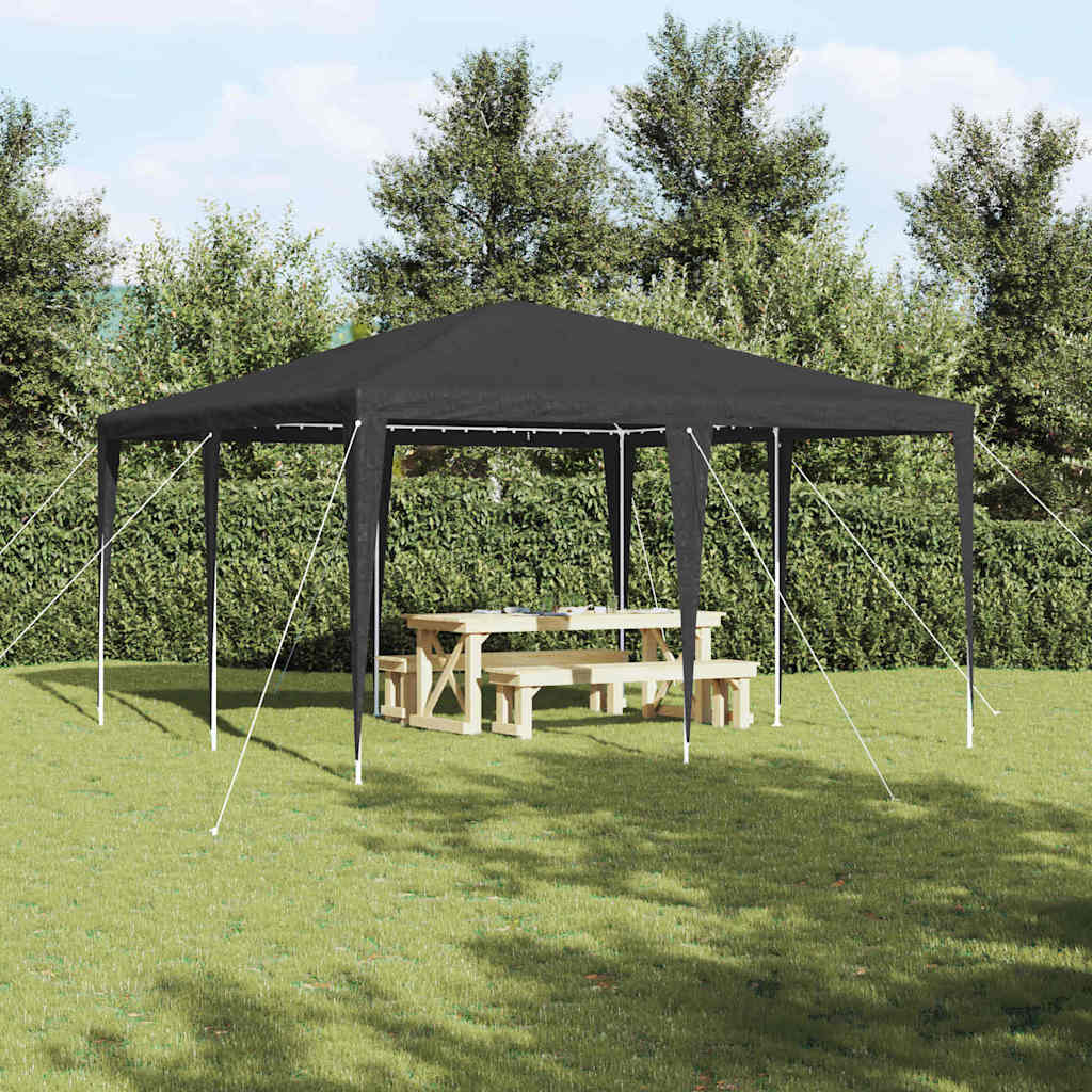 Vidaxx Partyzelt Anthrazit 400 x 400 x 266 cm Polyethylen und Stahl