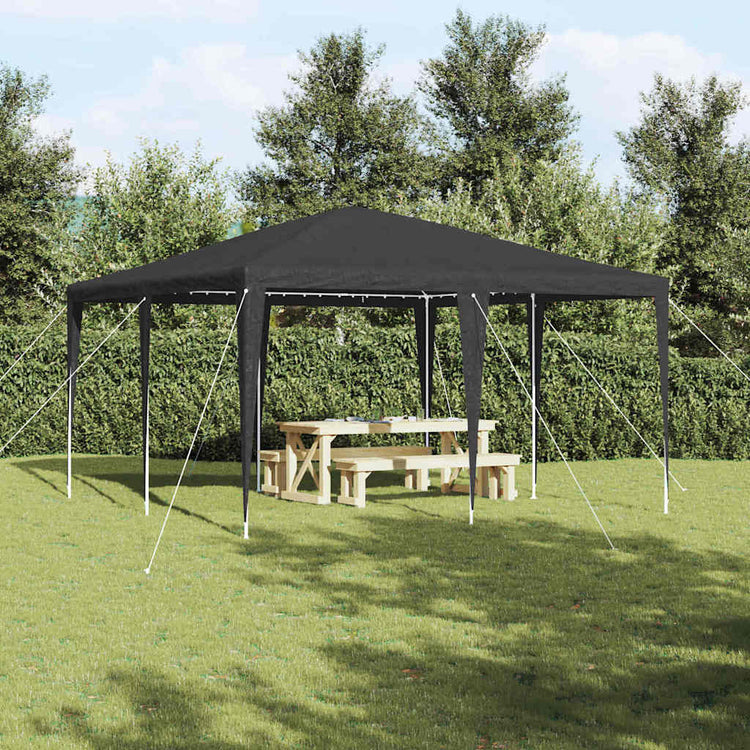 Vidaxx Partyzelt Anthrazit 400 x 400 x 266 cm Polyethylen und Stahl