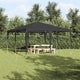 Vidaxx Partyzelt Anthrazit 400 x 400 x 266 cm Polyethylen und Stahl