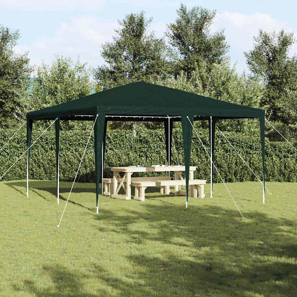 Vidaxx Partyzelt grün 400 x 400 x 266 cm Polyethylen und Stahl