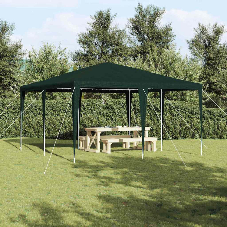 Vidaxx Partyzelt grün 400 x 400 x 266 cm Polyethylen und Stahl