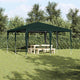 Vidaxx Partyzelt grün 400 x 400 x 266 cm Polyethylen und Stahl
