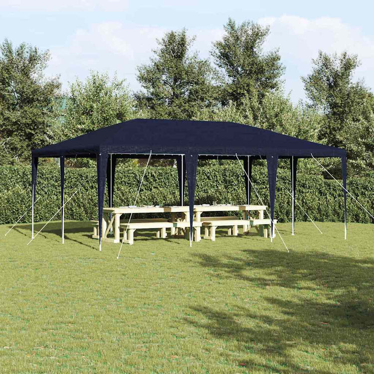 Vidaxx Partyzelt blau 600 x 400 x 266 cm Polyethylen und Stahl