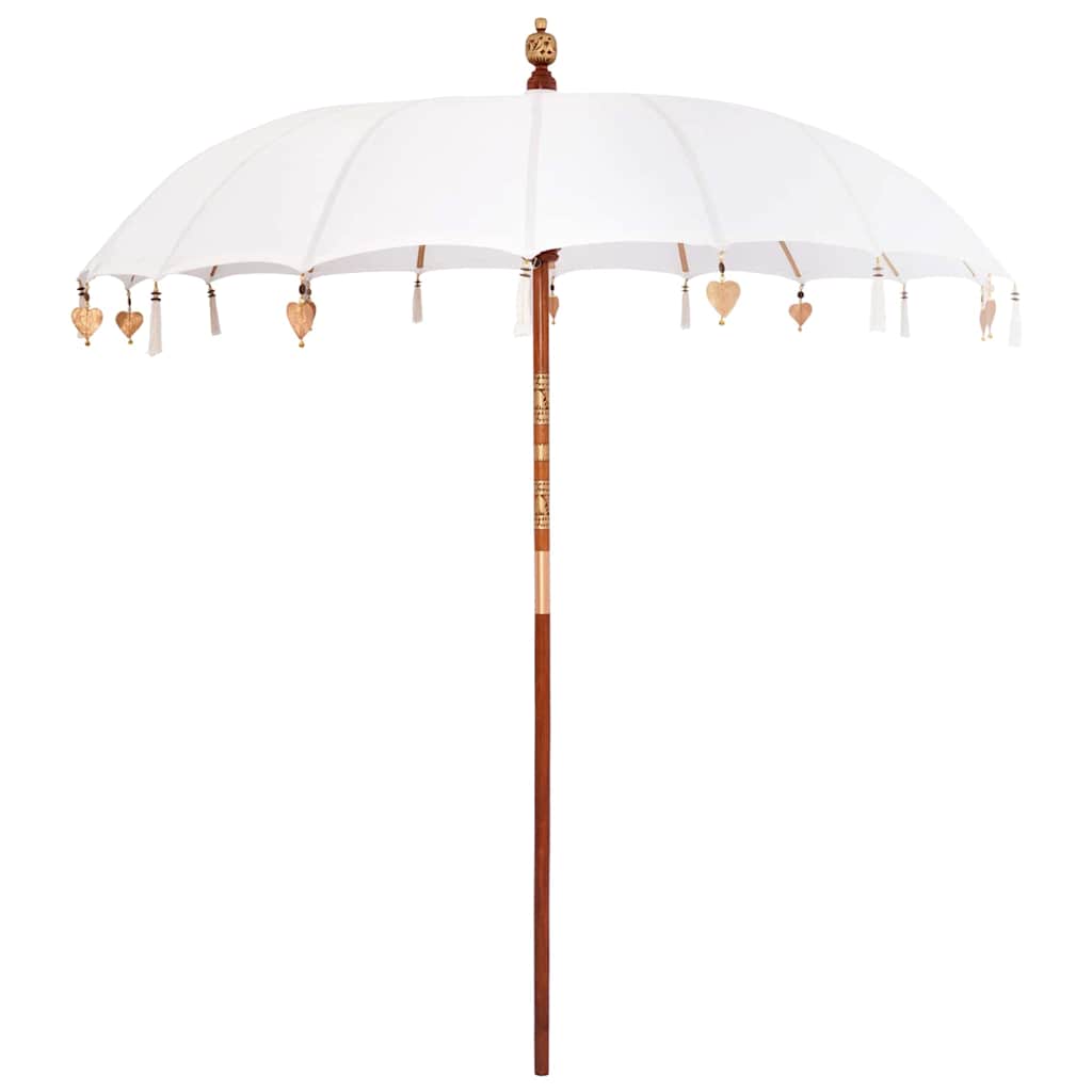 Vidaxl Balinesischer Sonnenschirm creme 220 x 220 x 260 cm