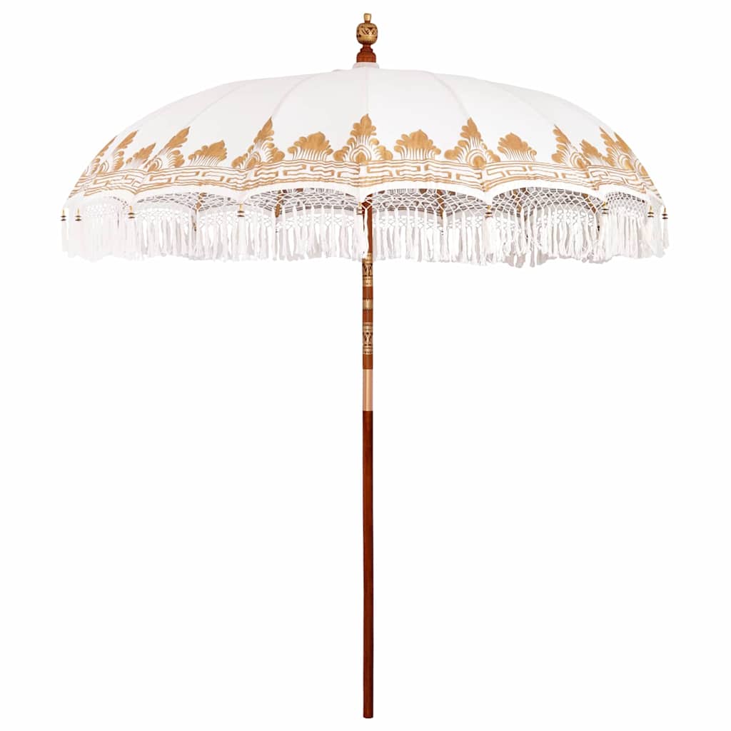 Vidaxl Balinesischer Sonnenschirm creme 215 x 215 x 260 cm