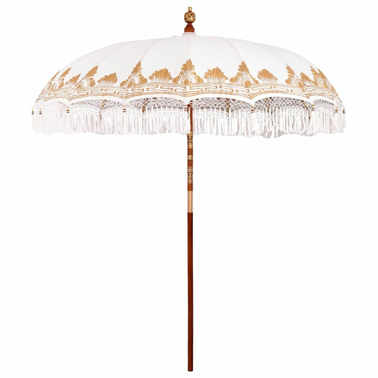 Vidaxl Balinesischer Sonnenschirm creme 215 x 215 x 260 cm