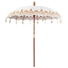 Vidaxl Balinesischer Sonnenschirm creme 215 x 215 x 260 cm