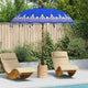 Vidaxl Balinesischer Sonnenschirm Blau 215 x 215 x 260 cm