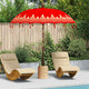 Vidaxl Balinesischer Sonnenschirm Rot 215 x 215 x 260 cm