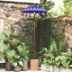 Vidaxl Balinesischer Sonnenschirm Blau 125 x 125 x 260 cm