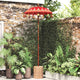 Vidaxl Balinesischer Sonnenschirm Rot 125 x 125 x 260 cm