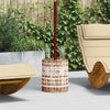 Vidaxx Sonnenschirmständer weiß gewaschen ø34 x 40 cm Massivholz