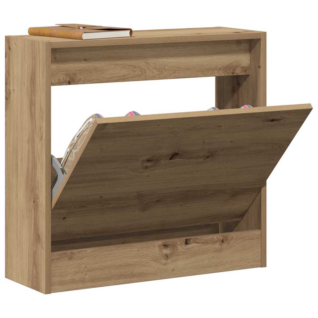 Vidaxx Schuhschrank Artisan Eiche 60 x 21 x 57 cm Holzwerkstoff