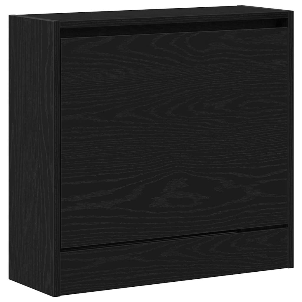 Vidaxx Schuhschrank mit Regal schwarz Eiche 60 x 21 x 57 cm Holzwerkstoff