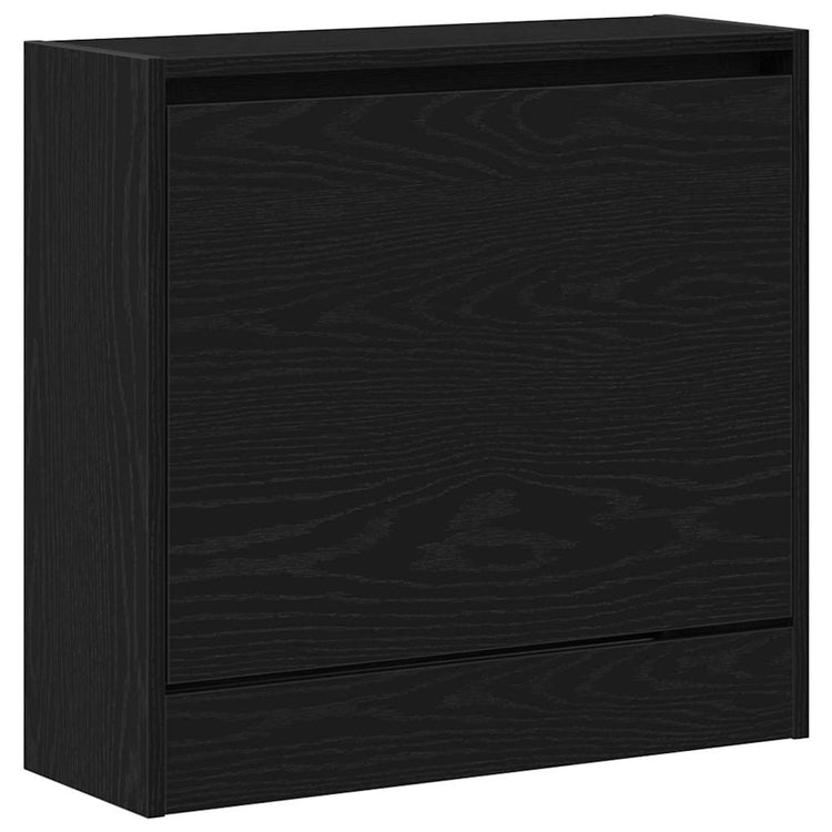 Vidaxx Schuhschrank mit Regal schwarz Eiche 60 x 21 x 57 cm Holzwerkstoff