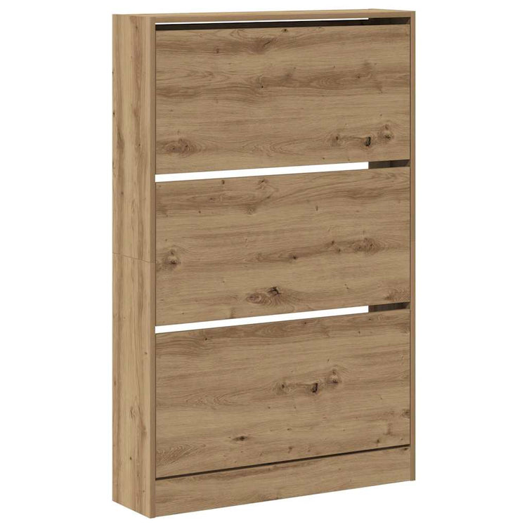 Vidaxx Schuhschrank Artisan Eiche 80 x 21 x 125,5 cm aus Holz gefertigt