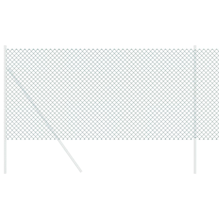 Vidaxl Maschendrahtzaun Grün 10 x 0,4 m Stahl
