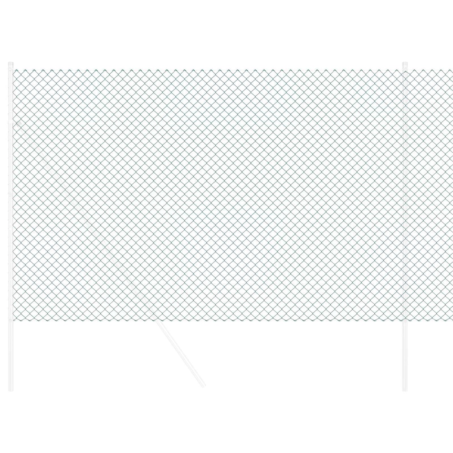 Vidaxl Maschendrahtzaun Grün 10 x 1,5 m Stahl