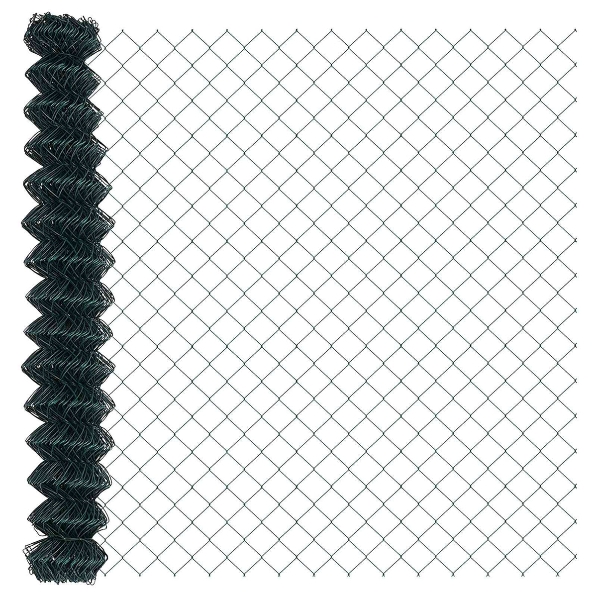 Vidaxl Maschendrahtzaun Grün 10 x 1,6 m Stahl