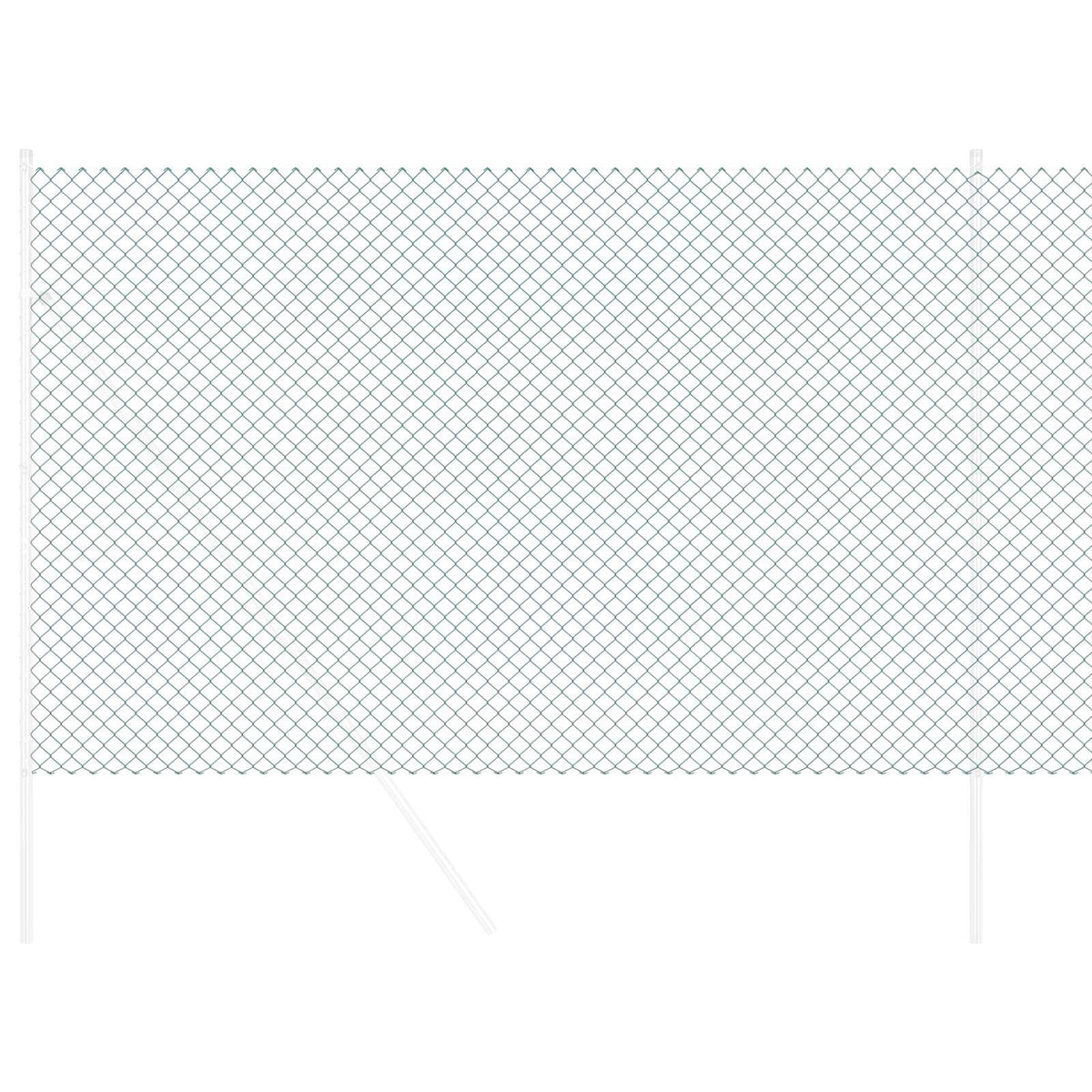 Vidaxl Maschendrahtzaun Grün 10 x 1,6 m Stahl