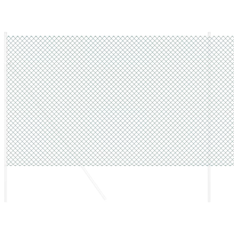 Vidaxl Maschendrahtzaun Grün 10 x 1,6 m Stahl