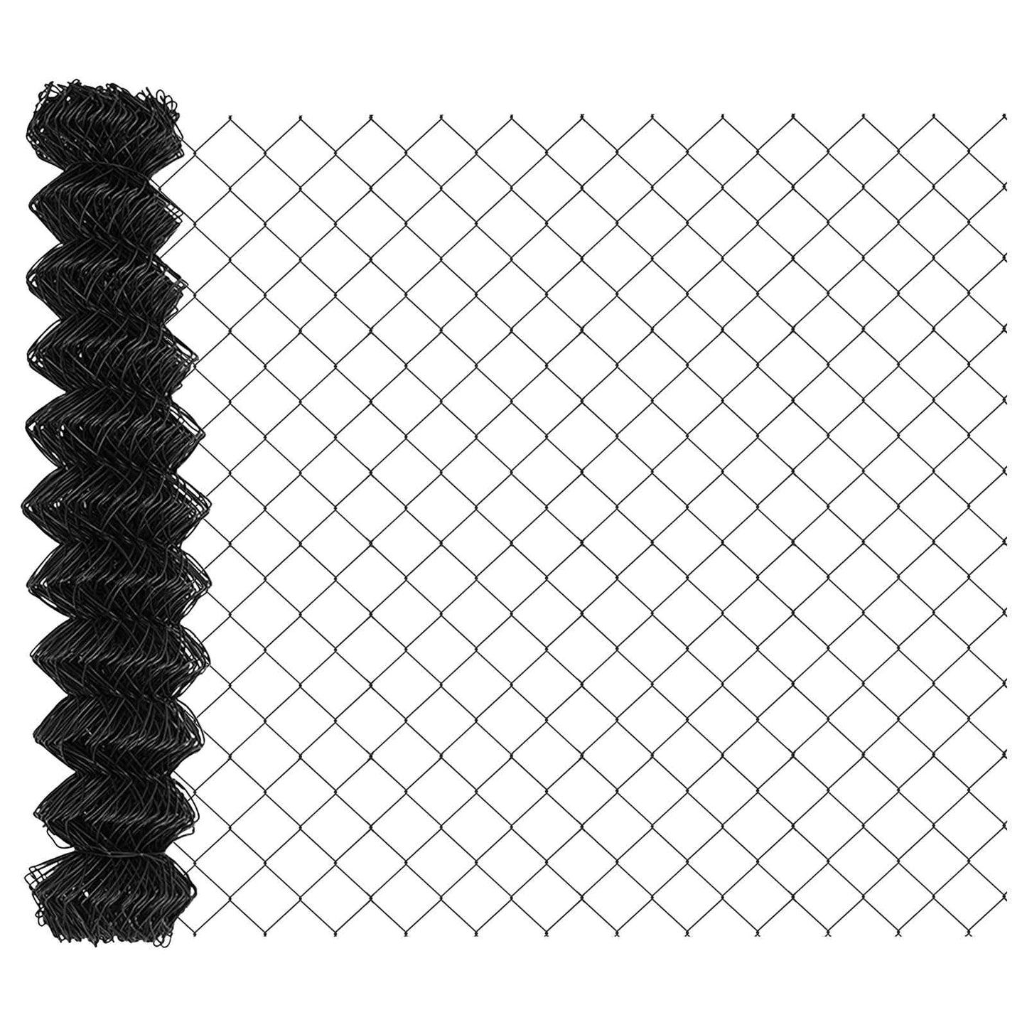 Vidaxl Maschendrahtzaun grau 10 x 1 m Stahl
