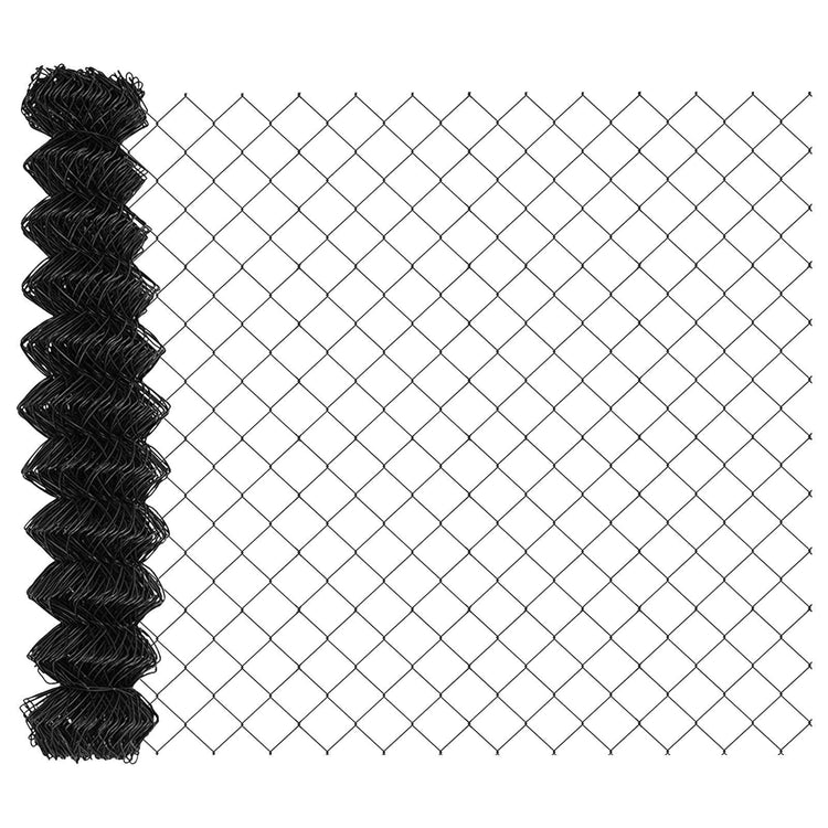 Vidaxl Maschendrahtzaun grau 10 x 1,2 m Stahl