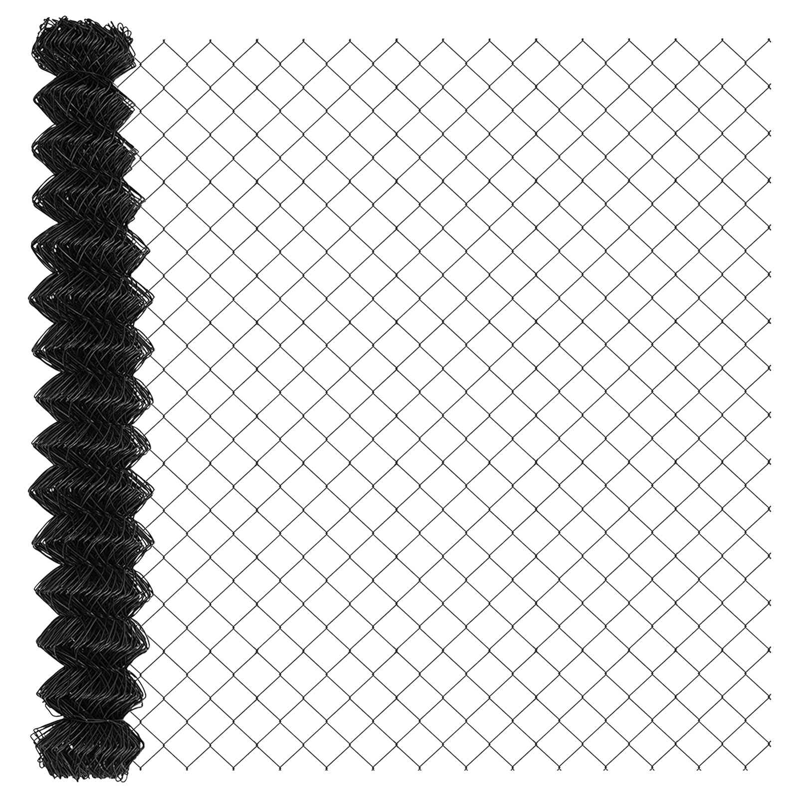 Vidaxl Maschendrahtzaun grau 10 x 1,5 m Stahl