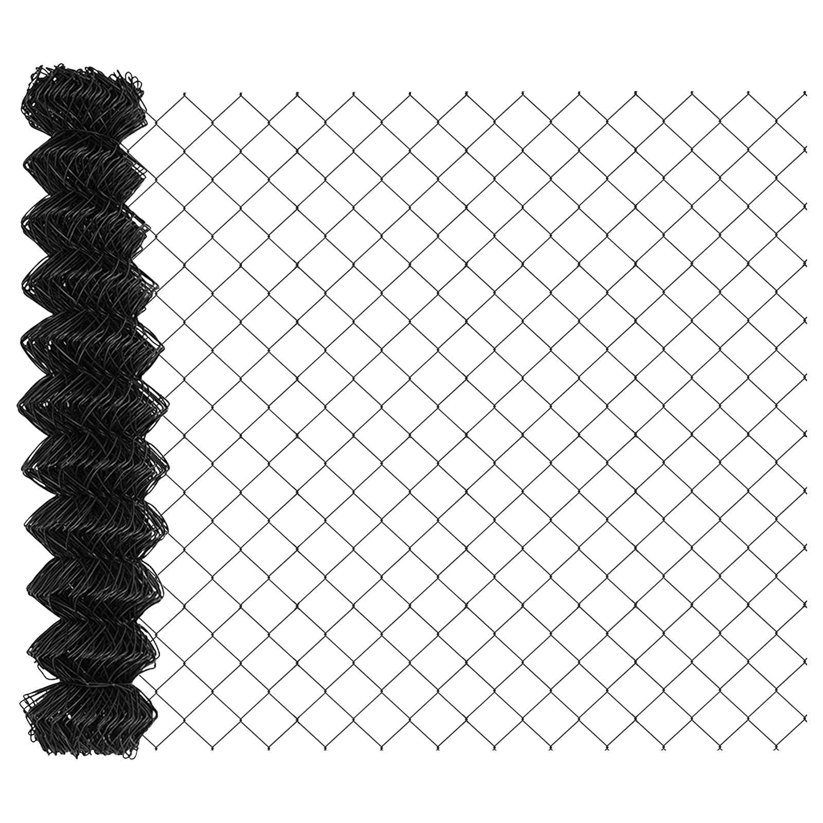 Vidaxl Maschendrahtzaun grau 25 x 1,4 m Stahl
