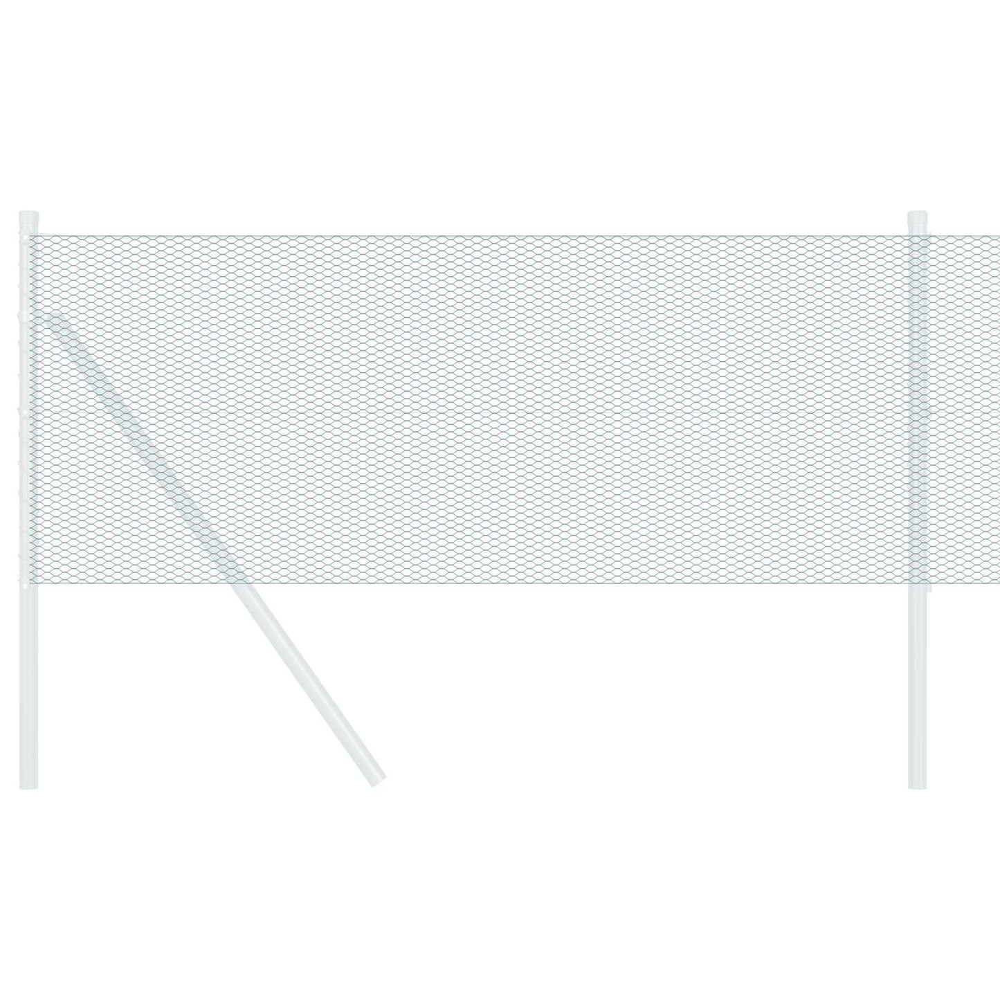 VidaXL Sechseckzaun grün 0,5 x 10 m PVC