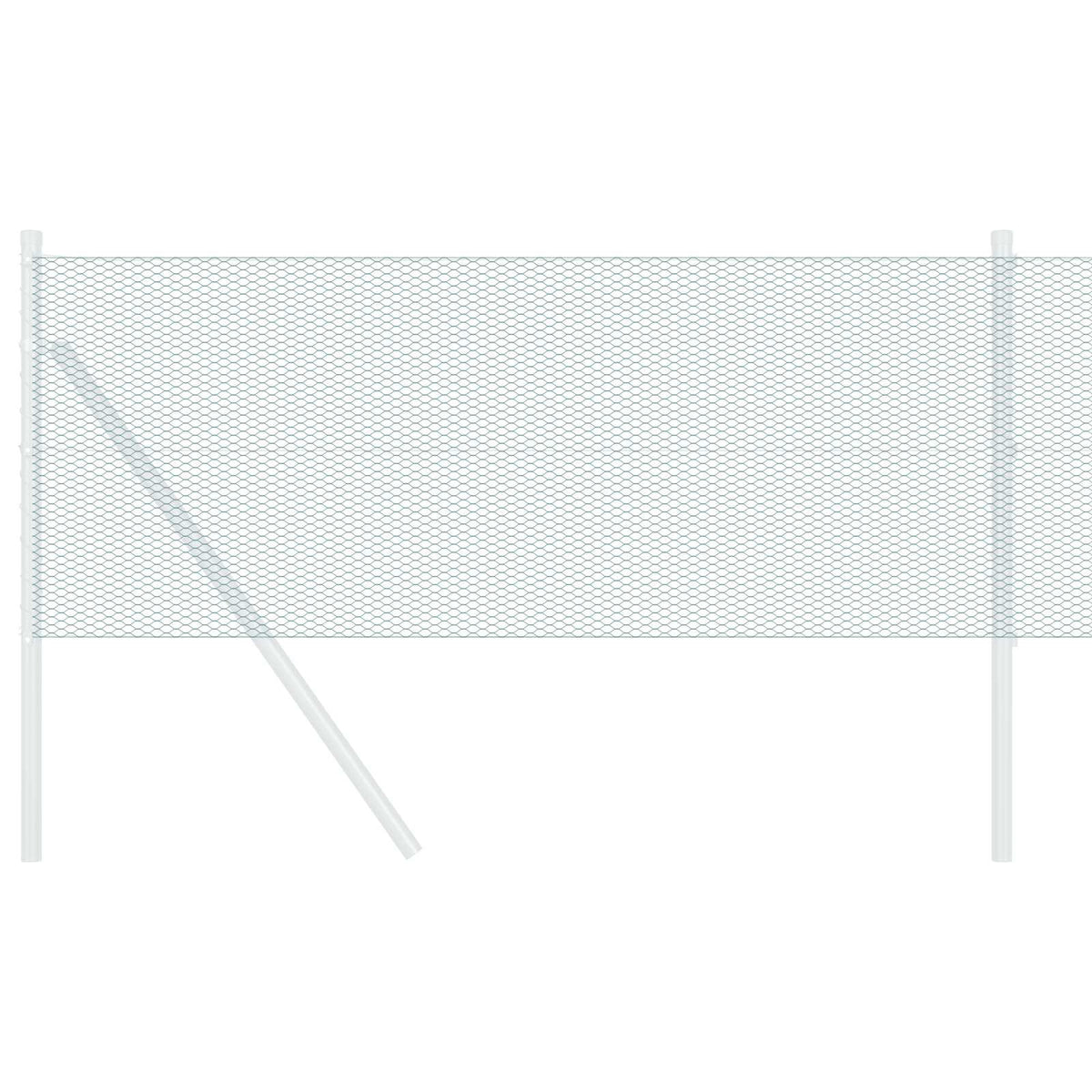 VidaXL Sechseckzaun grün 0,5 x 10 m PVC