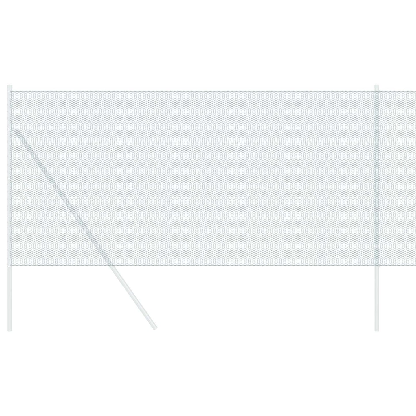 VidaXL Sechseckzaun grün 1 x 10 m PVC