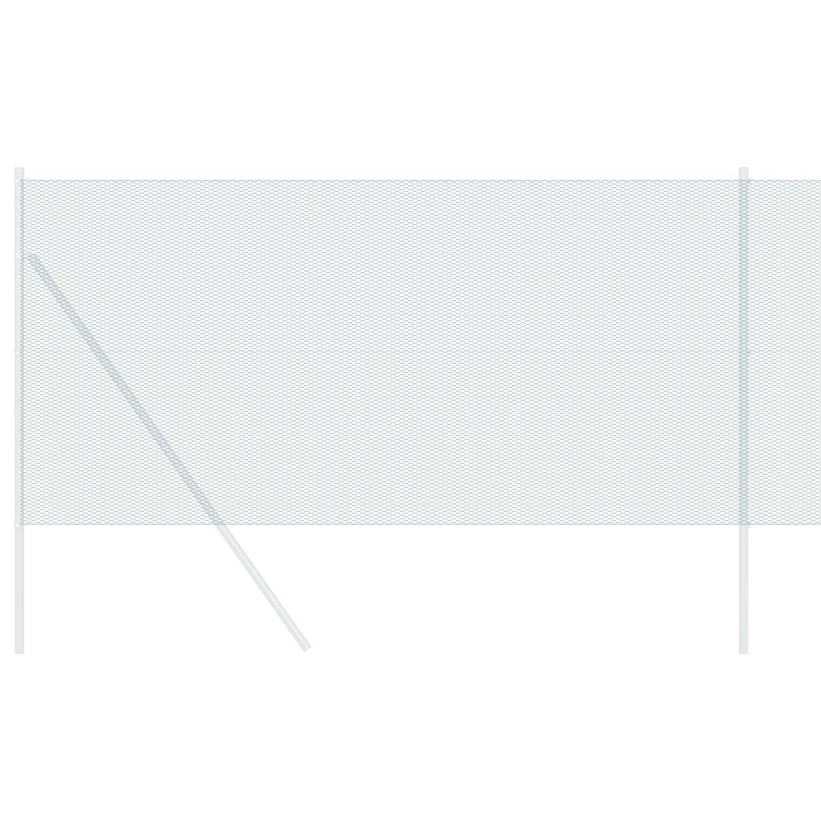 VidaXL Sechseckzaun grün 1 x 10 m PVC