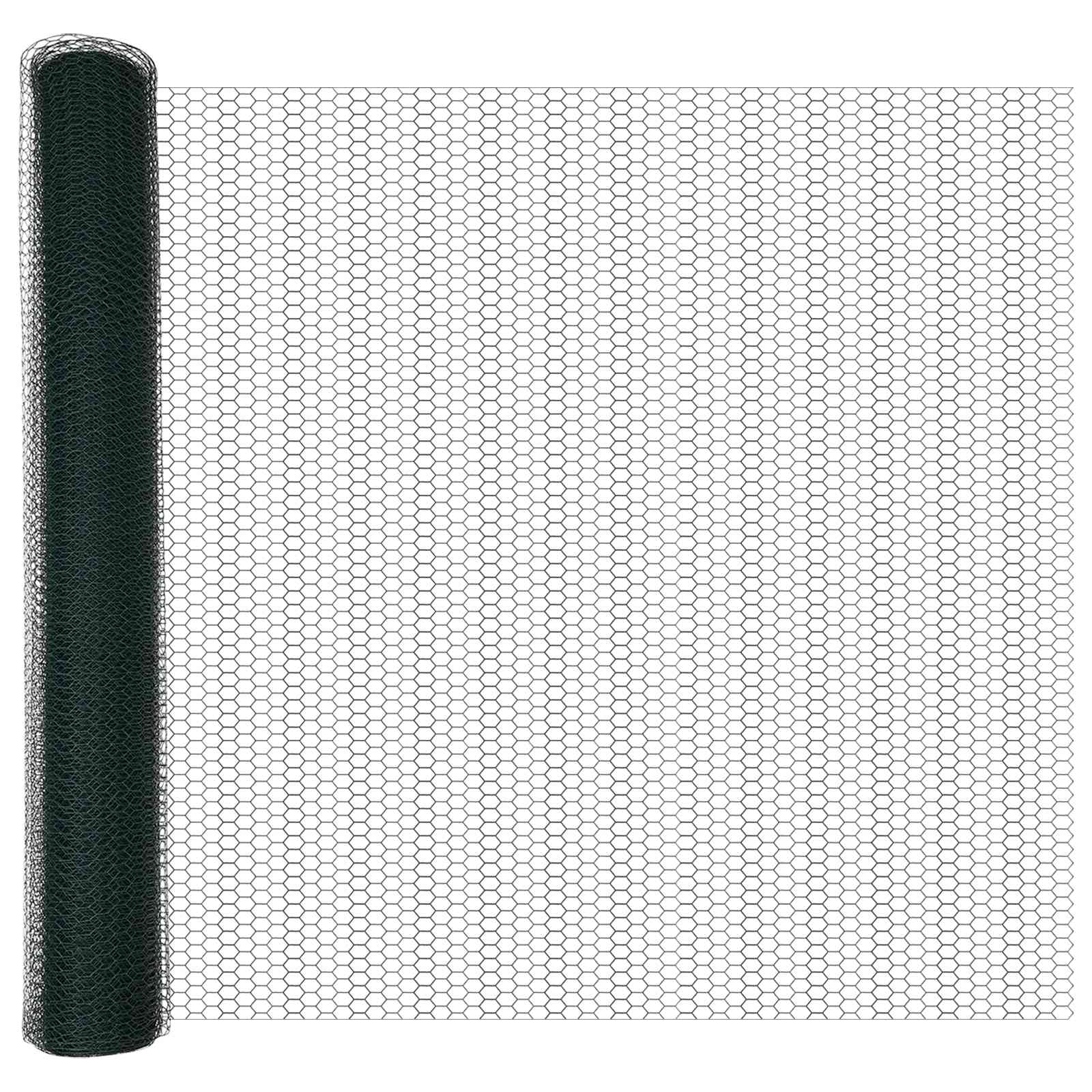 VidaXL Sechseckzaun grün 1 x 10 m PVC