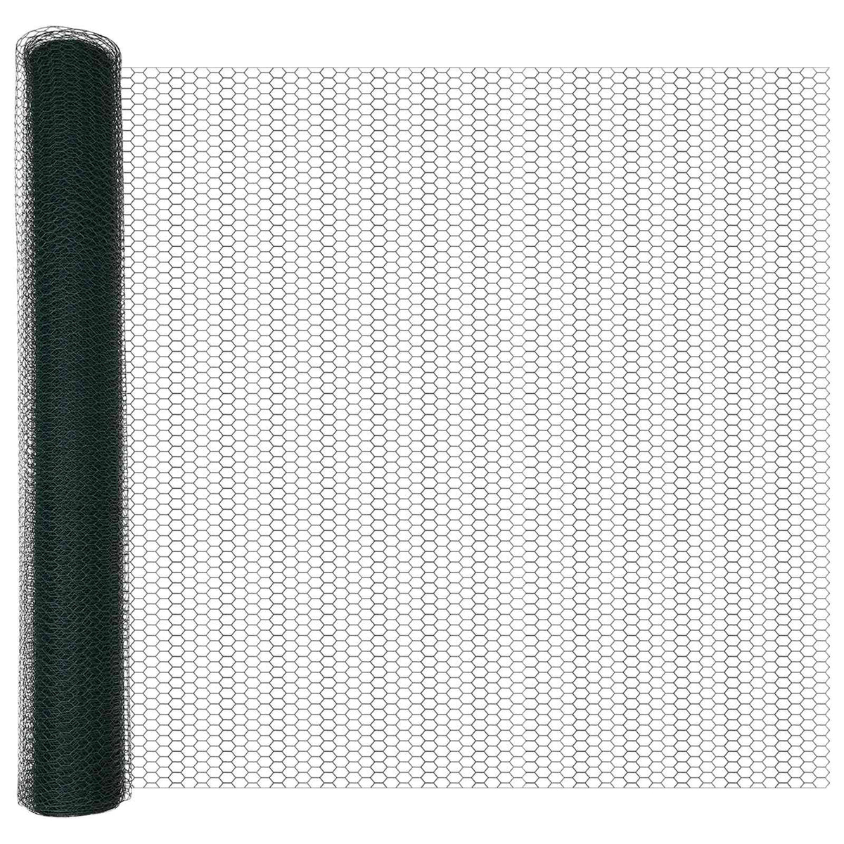 VidaXL Sechseckzaun Grün 1,2 x 10 m PVC
