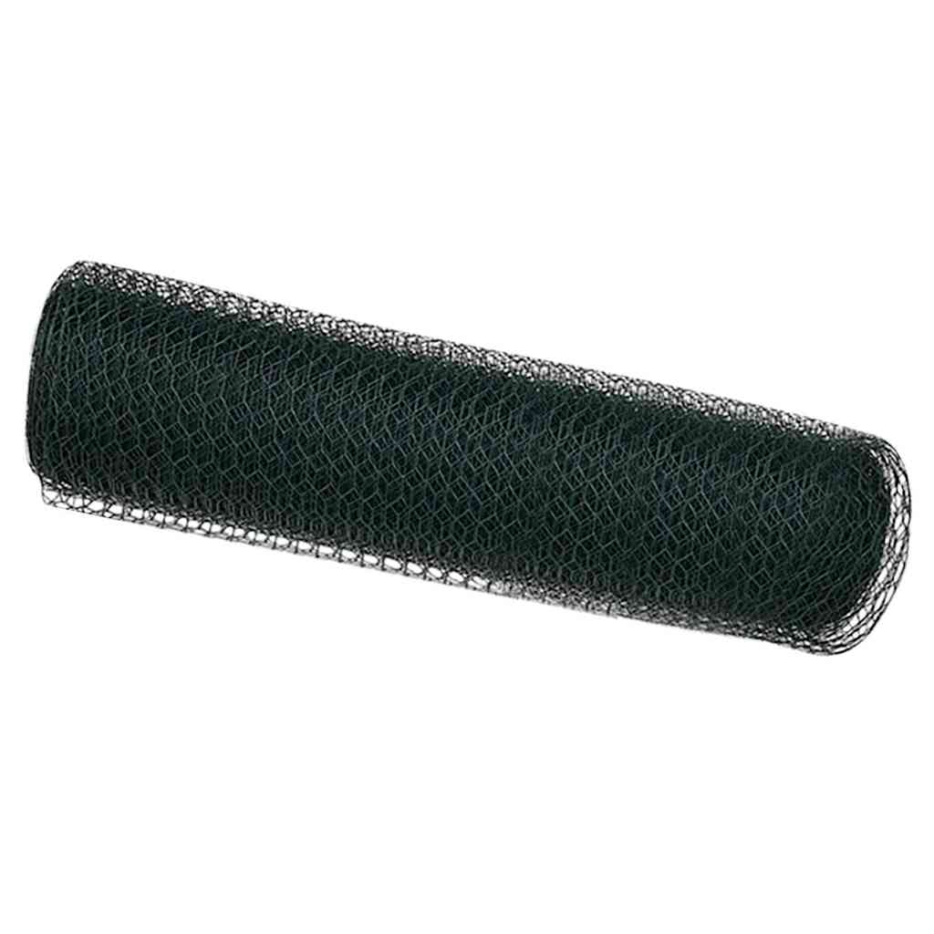 VidaXL Sechseckzaun Grün 0,4 x 25 m PVC