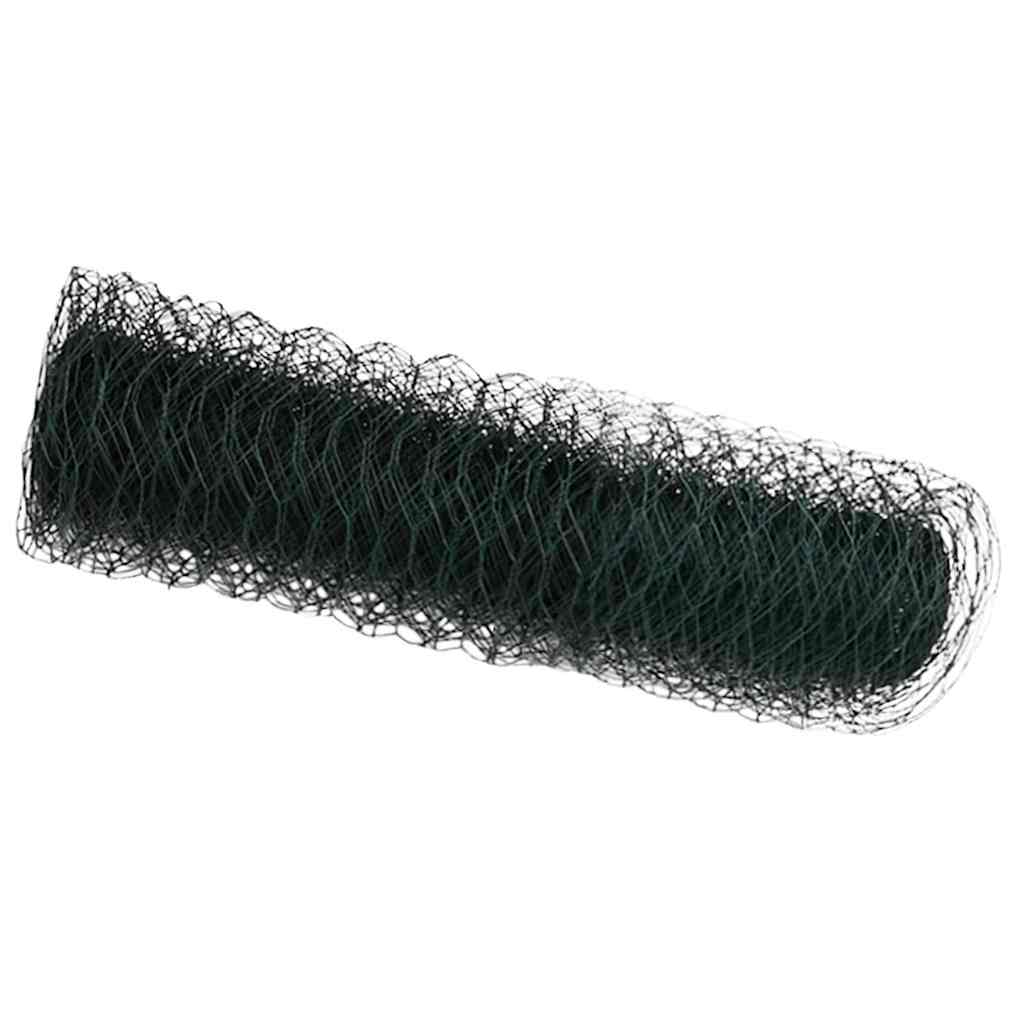 VidaXL Sechseckzaun Grün 0,8 x 50 m PVC
