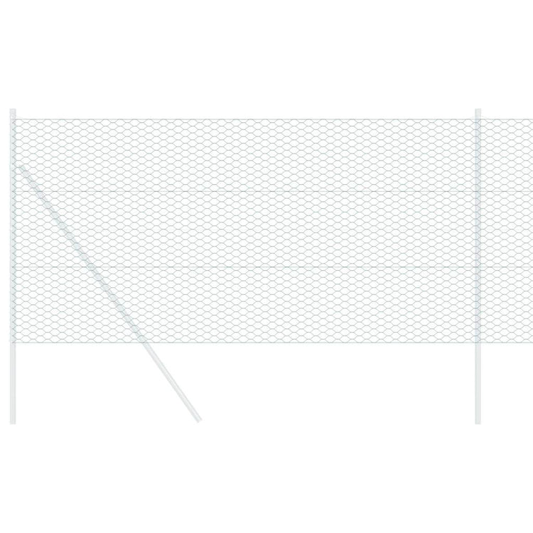 VidaXL Sechseckzaun Grün 1,4 x 50 m PVC
