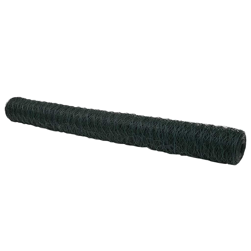 VidaXL Sechseckzaun Grün 1,6 x 50 m PVC