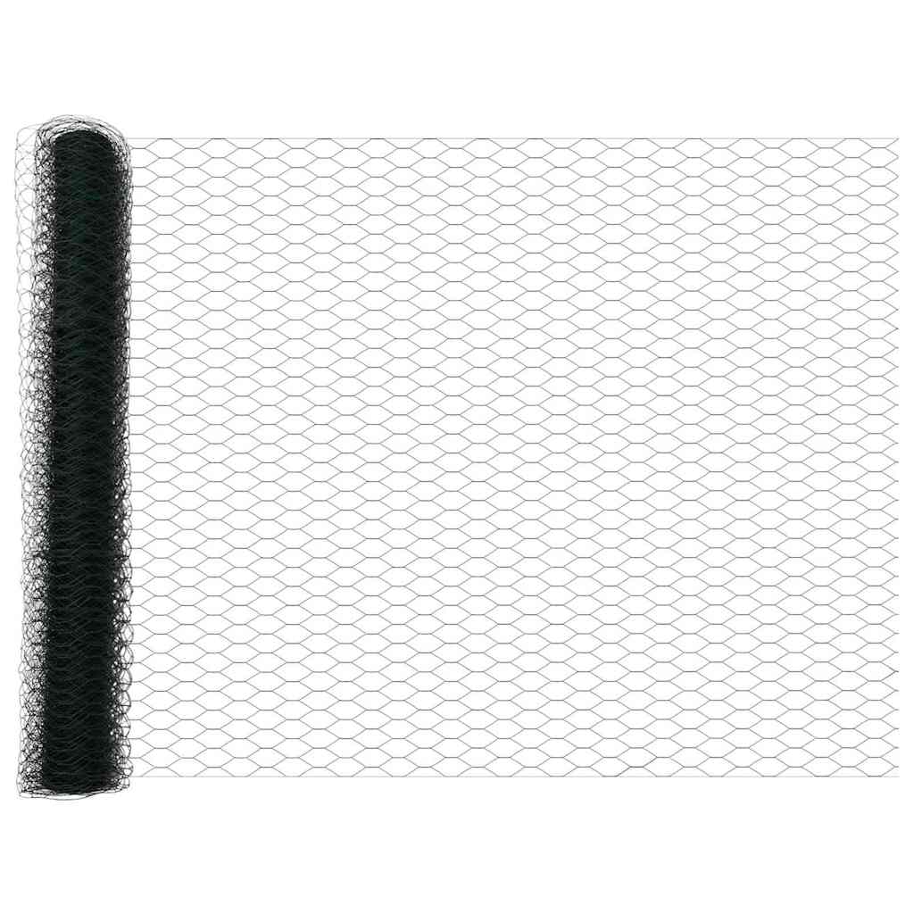 Vidaxx Sechseckzaun grün 1 x 100 m PVC