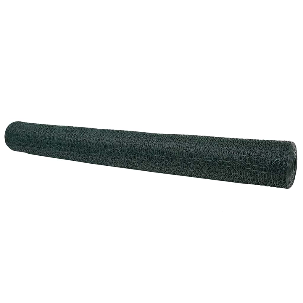 VidaXL Sechseckzaun grün 1,2 x 100 m PVC