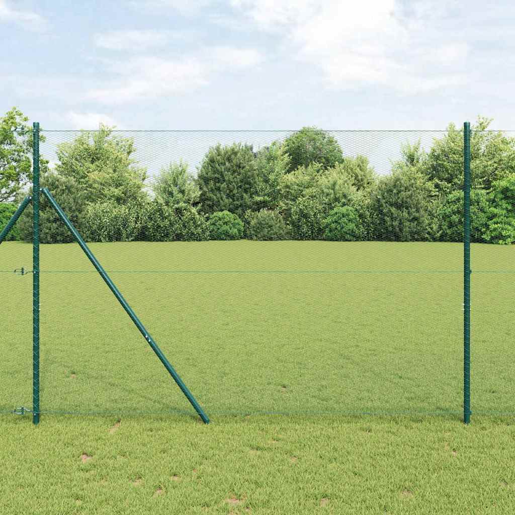 VidaXL Sechseckzaun Grün 1,5 x 100 m PVC