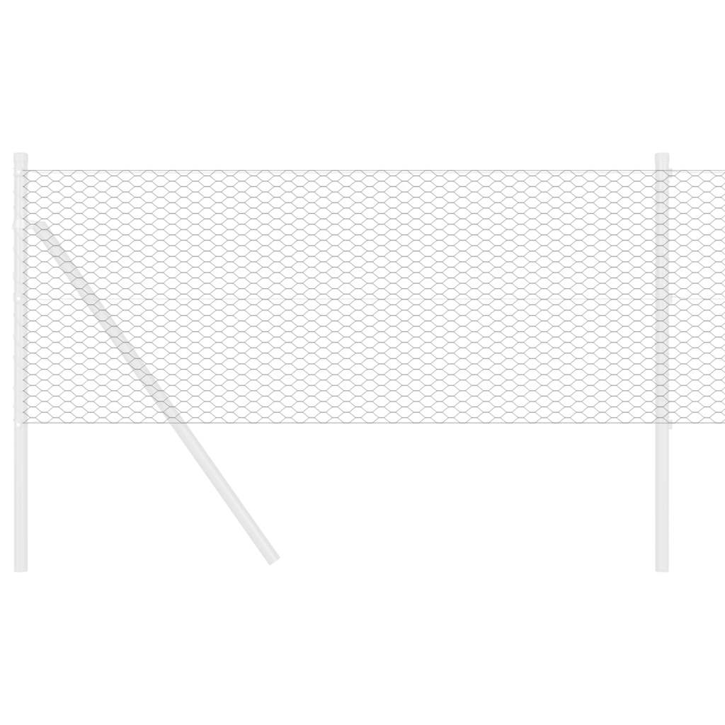 VidaXL Sechseckzaun grau 0,6 x 10 m PVC